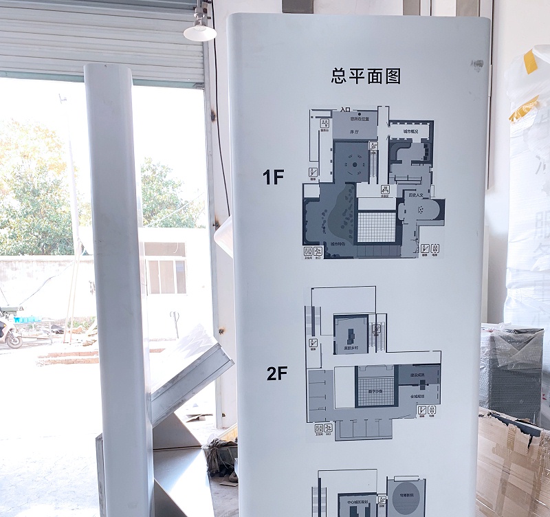 临海市城市规划展览馆导视牌